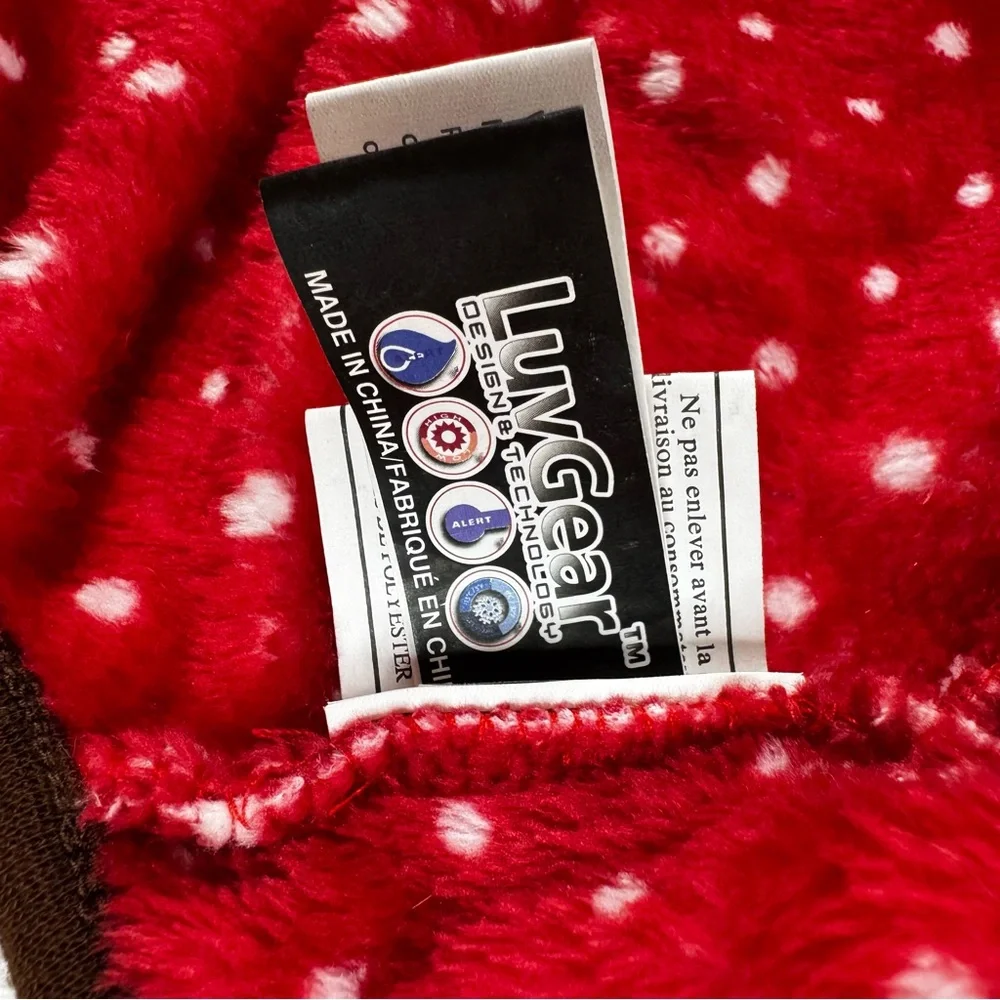 Red Reindeer Polka Dot Dog Sweater